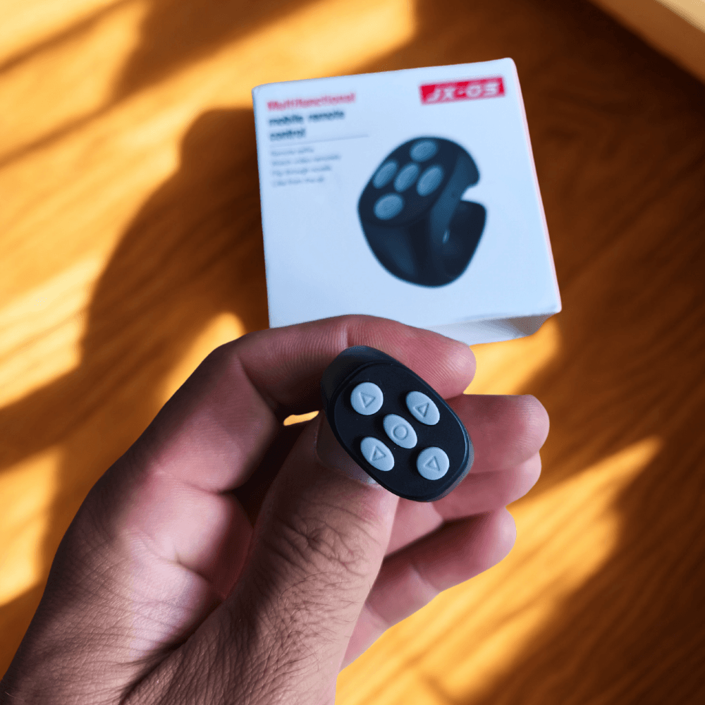 Pierścień sterujący Bluetooth do TikTok, Selfie, 4 przyciski, zasięg 10m, dla iPhone/Android 📸