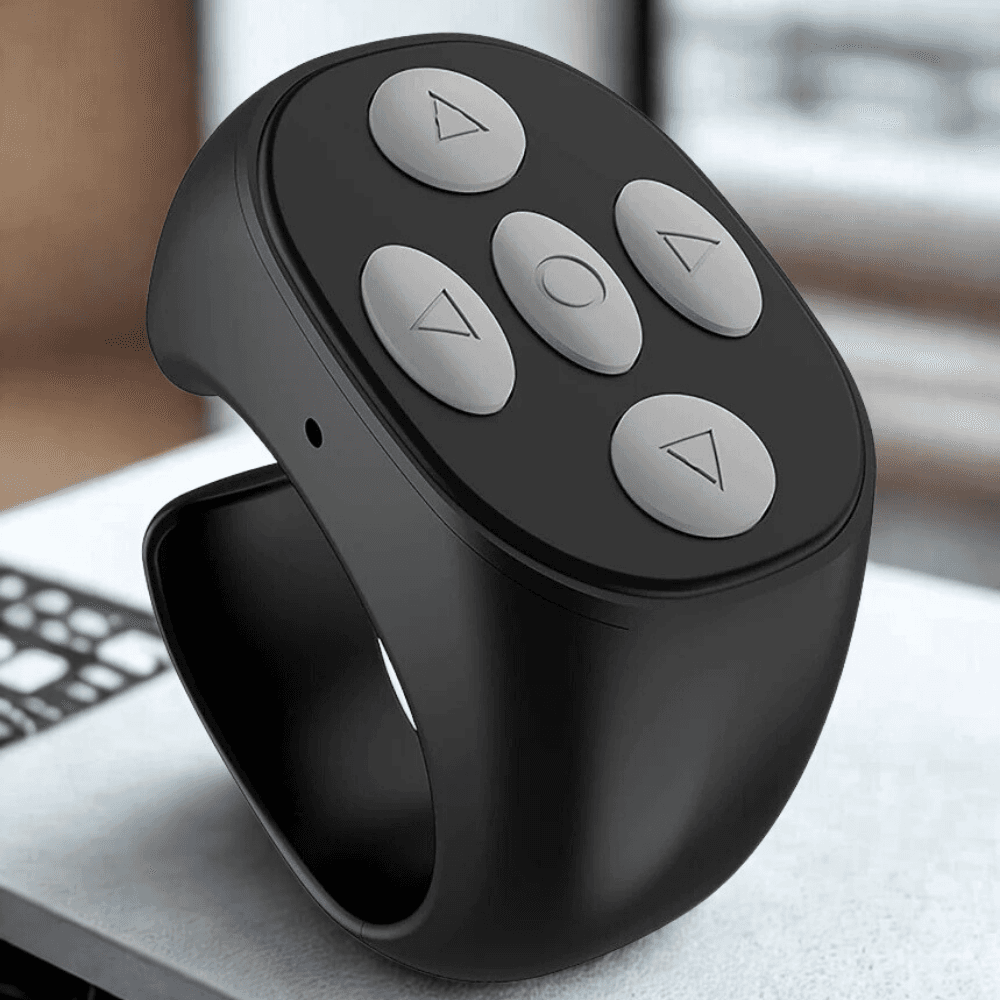 Pierścień sterujący Bluetooth do TikTok, Selfie, 4 przyciski, zasięg 10m, dla iPhone/Android 📸