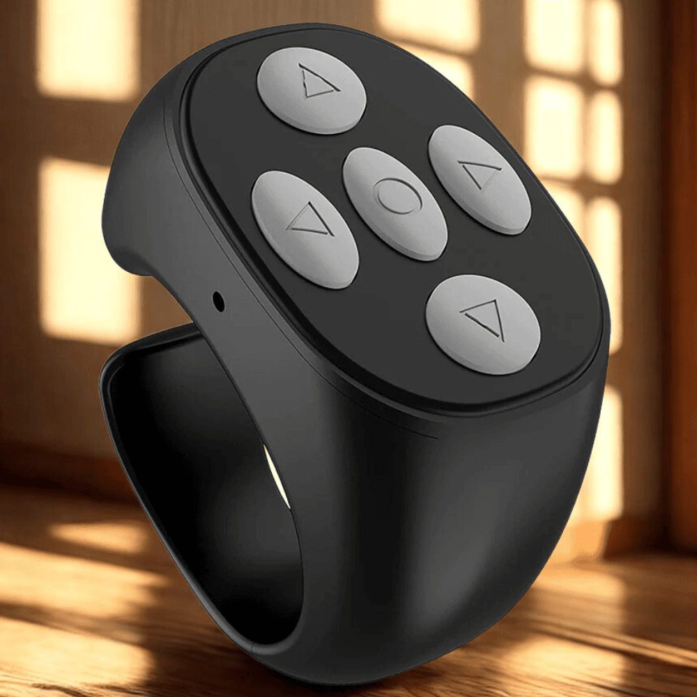 Pierścień sterujący Bluetooth do TikTok, Selfie, 4 przyciski, zasięg 10m, dla iPhone/Android 📸