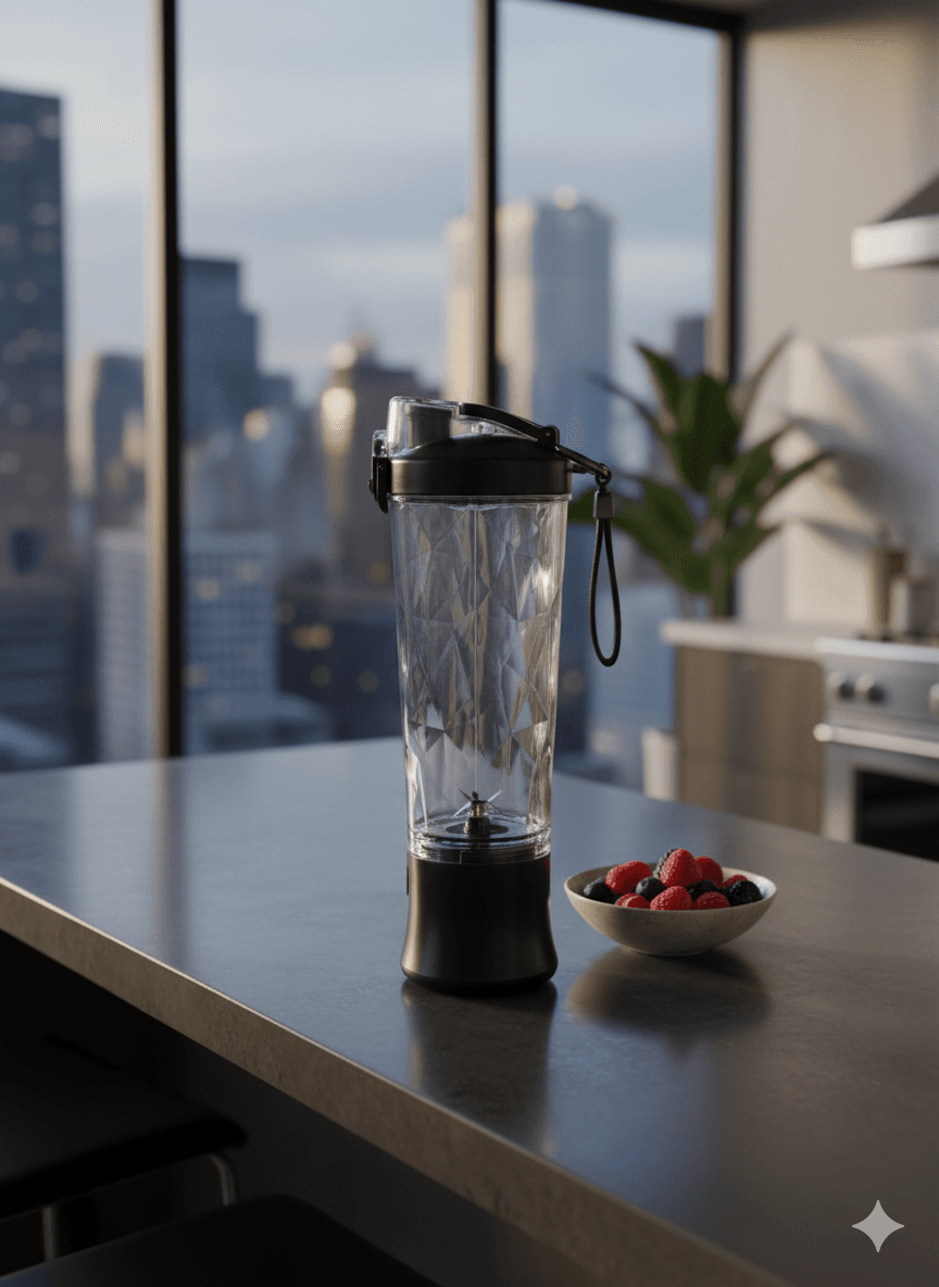 Przenośny blender do owoców 600ml, ładowany USB, pij w podróży! Super mocny teraz 50% taniej! Ostatnie sztuki!