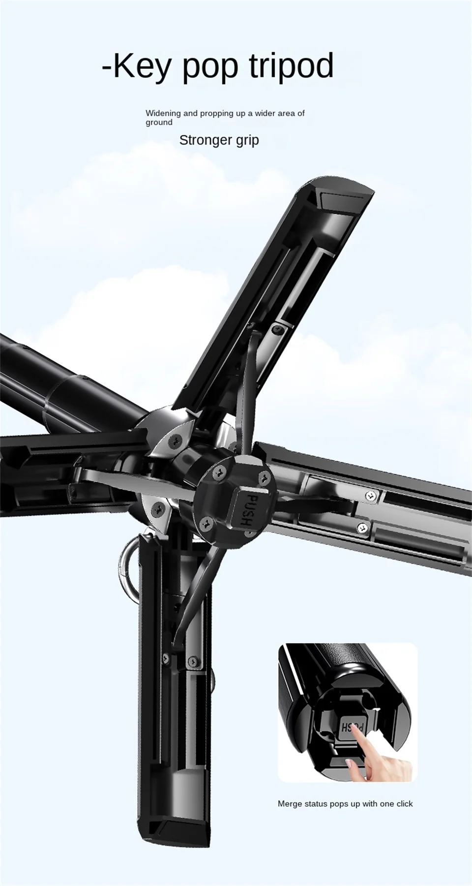 Mini Statyw do Selfie z Bluetooth Zestaw 2 Lampy + mikrofon 🤳