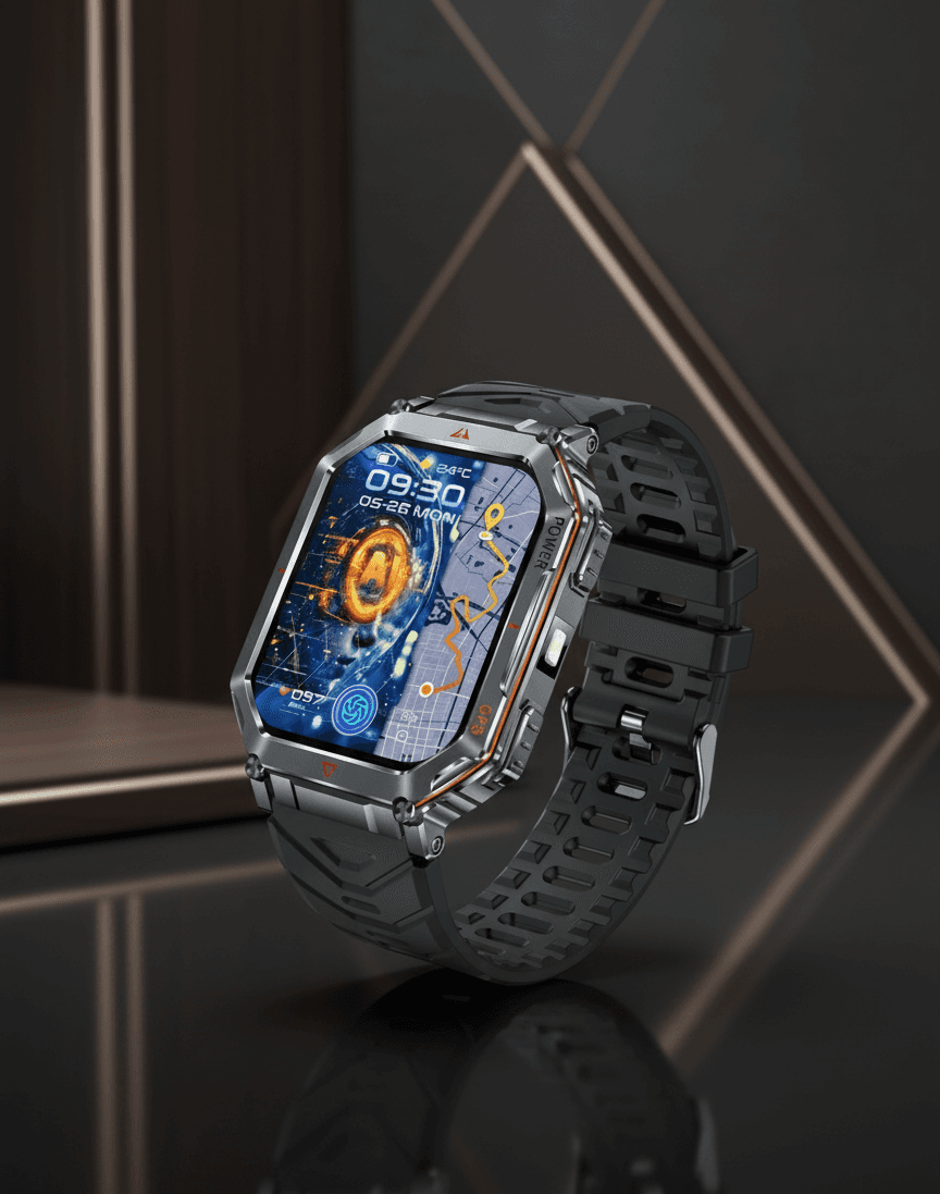 Smartwatch Męski z GPS i CHAT GPT – Przygoda bez Granic 2025!🌐