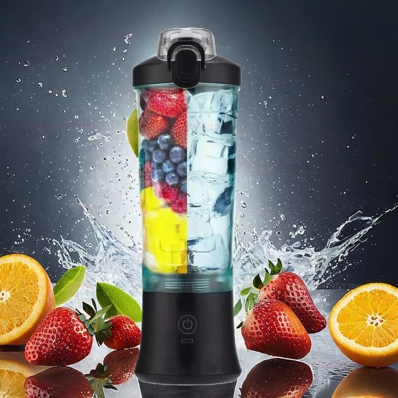 Przenośny blender do owoców 600ml, ładowany USB, pij w podróży! Super mocny teraz 50% taniej! Ostatnie sztuki!