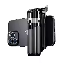 Mini Statyw do Selfie z Bluetooth Zestaw 2 Lampy + mikrofon 🤳