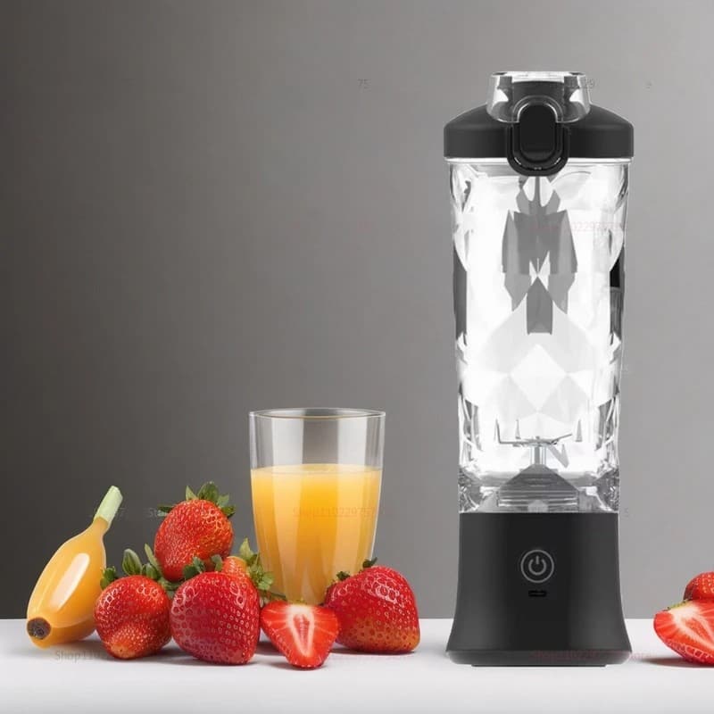 Przenośny blender do owoców 600ml, ładowany USB, pij w podróży! Super mocny teraz 50% taniej! Ostatnie sztuki!