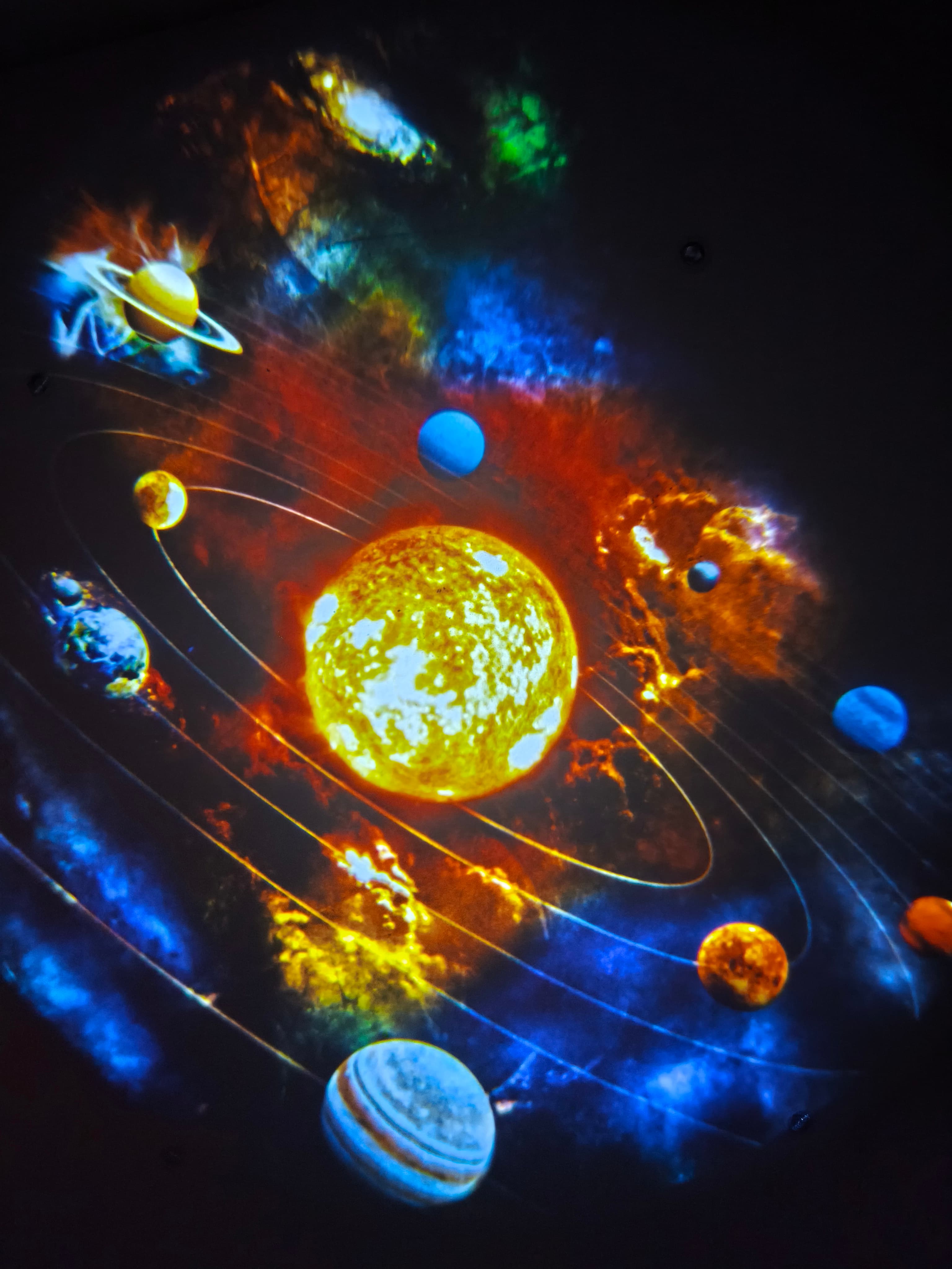 Projektor Gwiazd 13w1, Planetarium z Obrotowym Światłem Nocnym Aurora dla Dzieci i Dorosłych 🌌