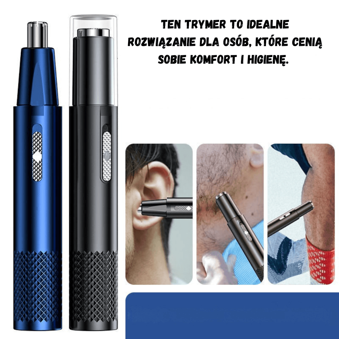 Elektryczny trymer do nosa, 2w1, wielofunkcyjny, automatyczny, ładowalny, unisex 🪒