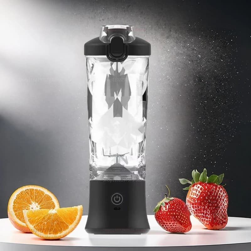 Przenośny blender do owoców 600ml, ładowany USB, pij w podróży! Super mocny teraz 50% taniej! Ostatnie sztuki!