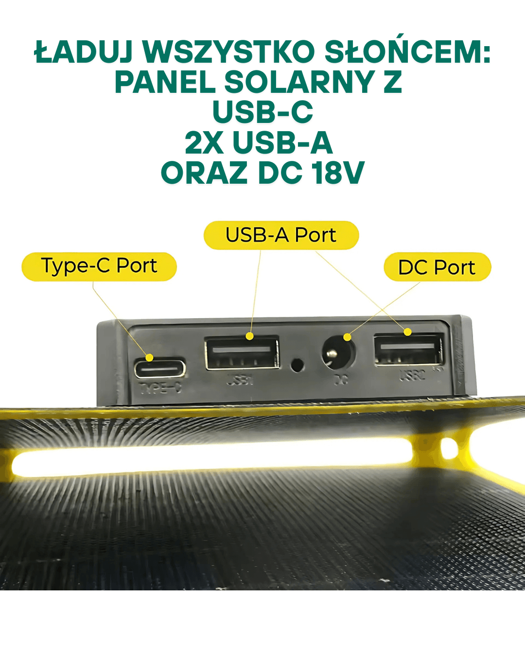 Przenośny Panel Słoneczny 30W/40W 5V, Składany, Wodoodporny IP67, Ładowarka Power Bank 🌞